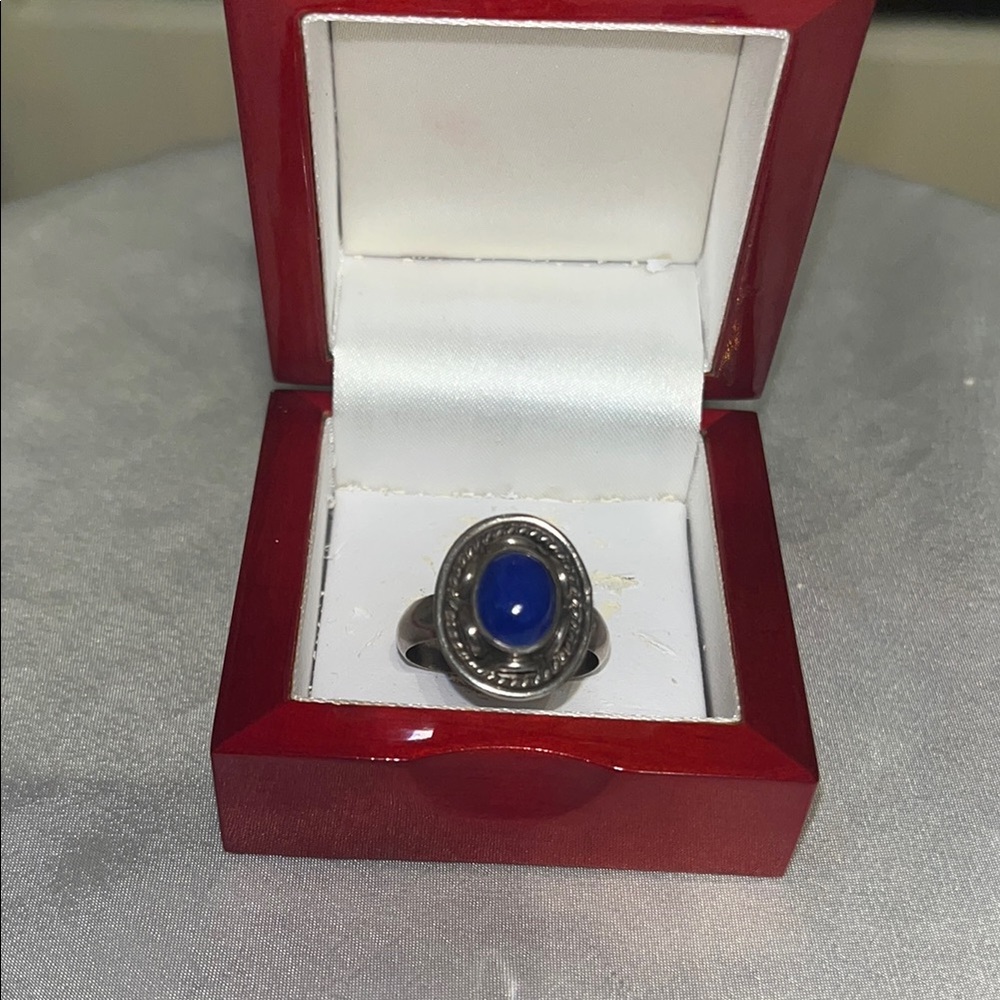 Elegant Blue Stone Ring